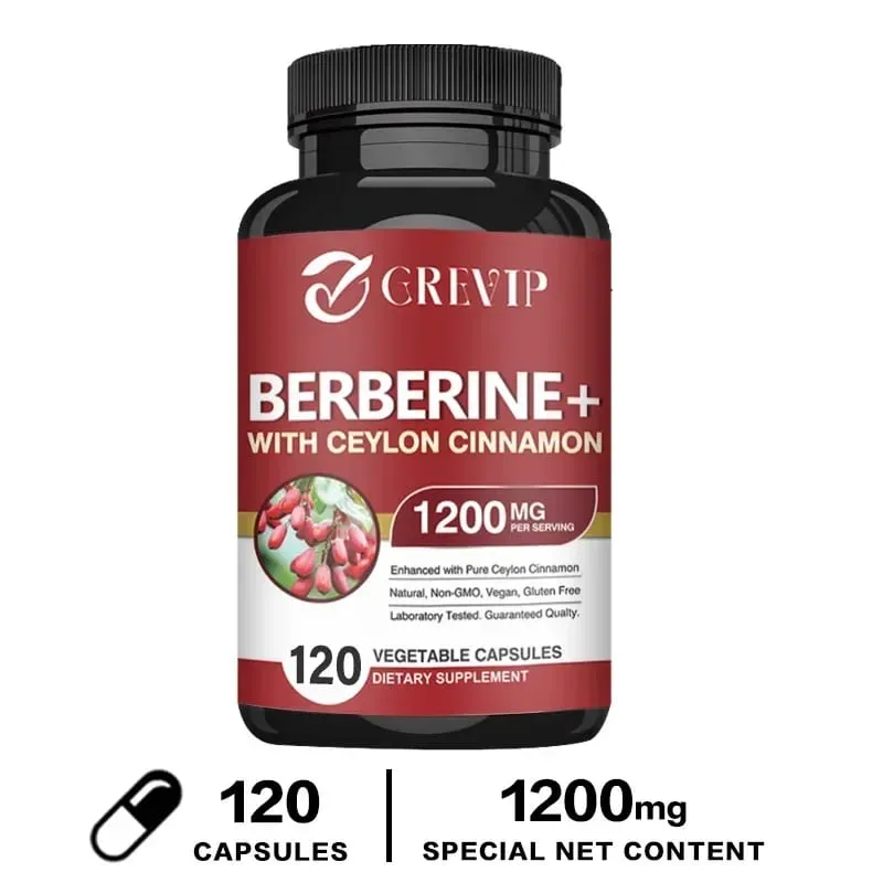 Berberine with Ceylon Cinnamon Supplement - Immune System Cardiovascular & Gastrointestinal Function