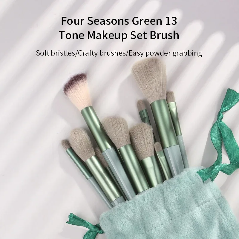 13PCS Makeup Brushes Set Fluffy Soft for Beauty Cosmetics Foundation Blush Eyeshadow Kabuki Blending Makeup Brush Tools — image 4