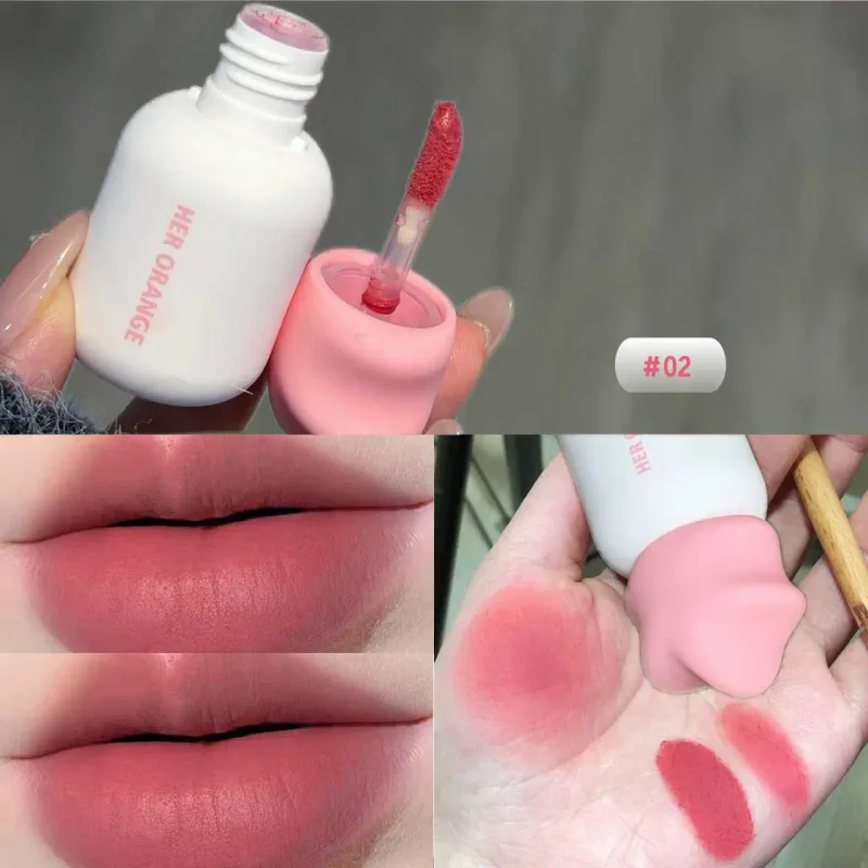 Herorange Мягкая матовая грязь для губ, не высыхающая, долговечная, для ежедневного использования, доступный макияж