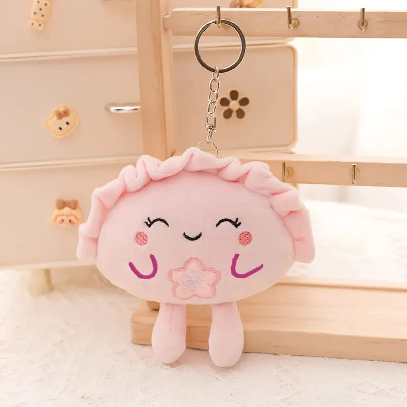 13/35cm Cute Dumpling Plush Pillow keychain Colorful Multi-Flavored Food Dumpling Soft Toy Kawaii Fried Dumpling with Red Heart — image 9