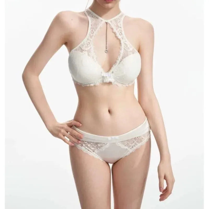 Elegant French Lingerie for Women Small Bust Wireless Lace Bralette Push Up Effect No Underwire Thin Straps Comfort Everyday
