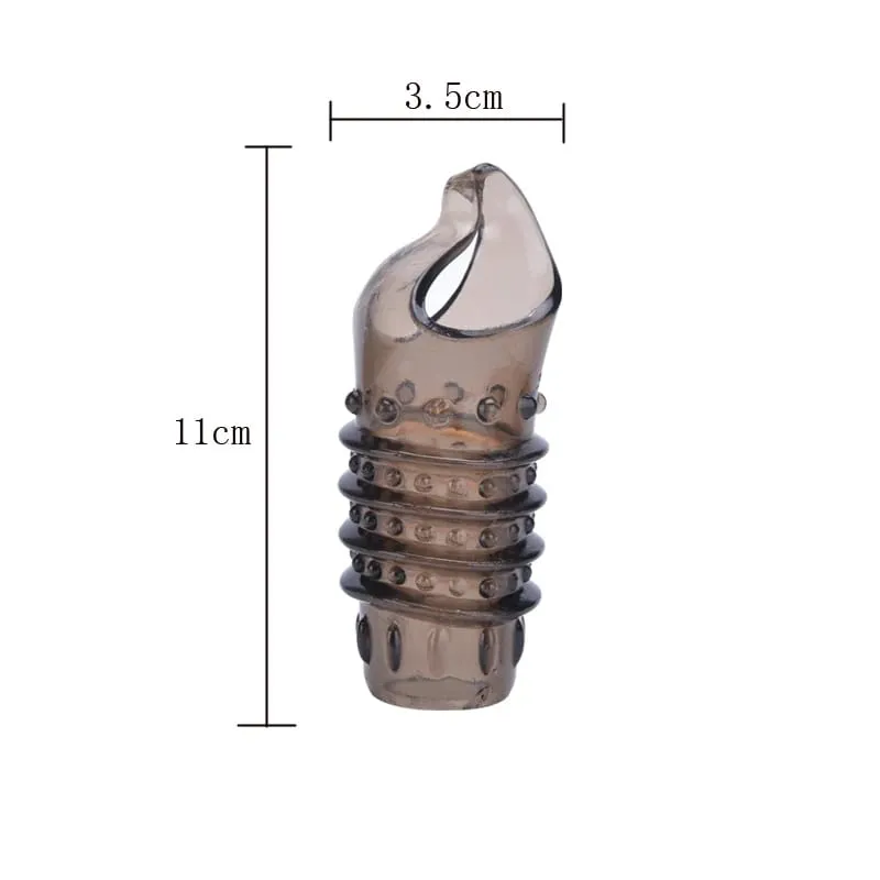 Penis Extender Delay Ejaculation Reusable Penis Sleeve Silicone Cover Enlargement Sex Toys For Men Semen Lock Ring Sex Shop 18+