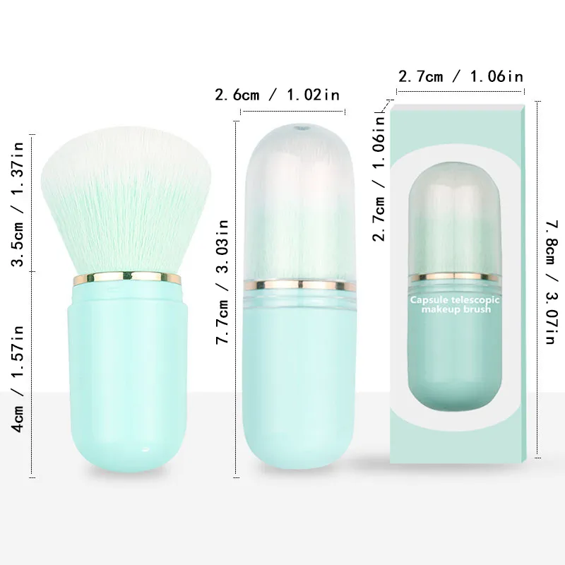 Single Makeup Tools Portable Mini Makeup Brushes Retractable Beauty Tools Loose Powder Brush Blush Brush Makeup Brushes