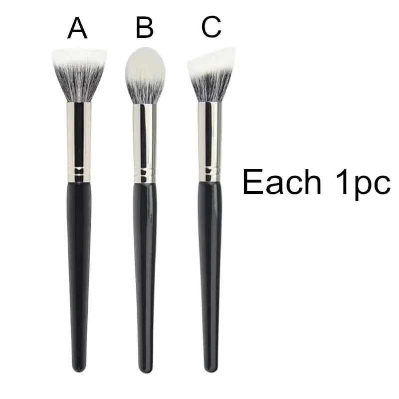 Stippling Highlight Makeup Brushes Blush Goat Hair Multifunctional Beauty Foundation Make Up Brush Tools
