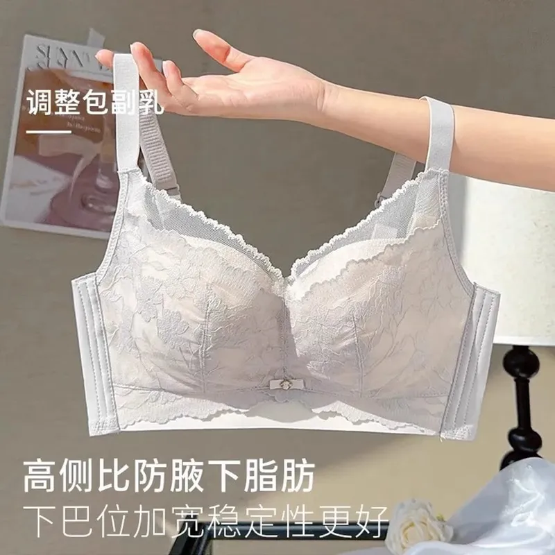 Women's lingerie for large busts minimizes appearance thin wireless supports side breasts prevents sagging provides lift