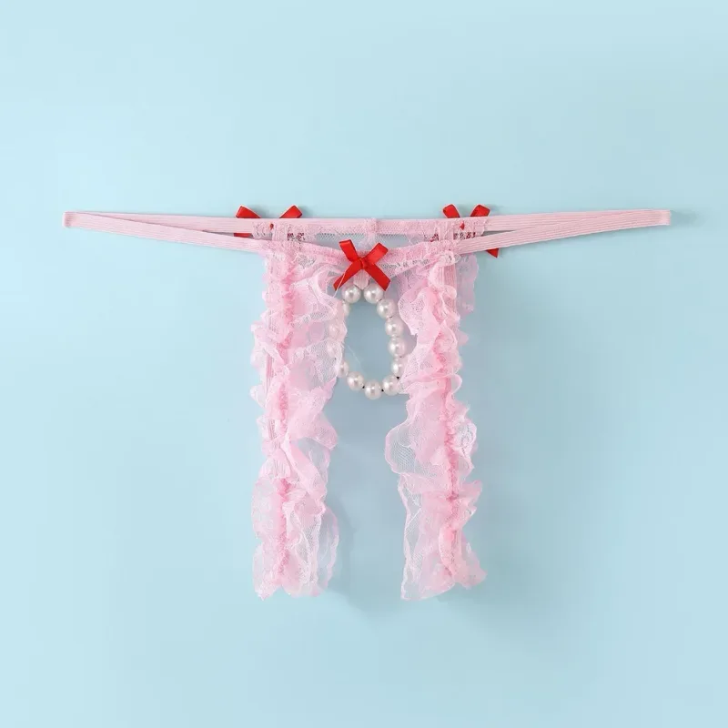 Männer Sexy Spitze Offenem Schritt Niedrige Taille Unterwäsche Loch Beutel Tangas G-strings Slips Gesäß Hohl Tanga Freigelegten schwanz