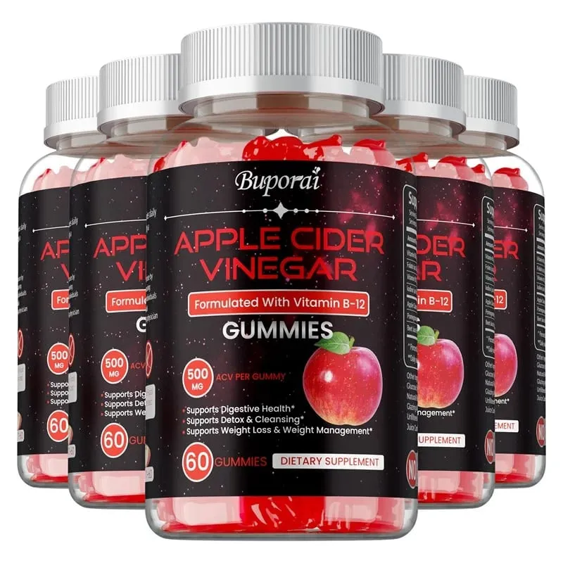 Apple Cider Vinegar Gummies - Promotes Digestive Health Relieves Bloating and Constipation Burns Fat Weight Management