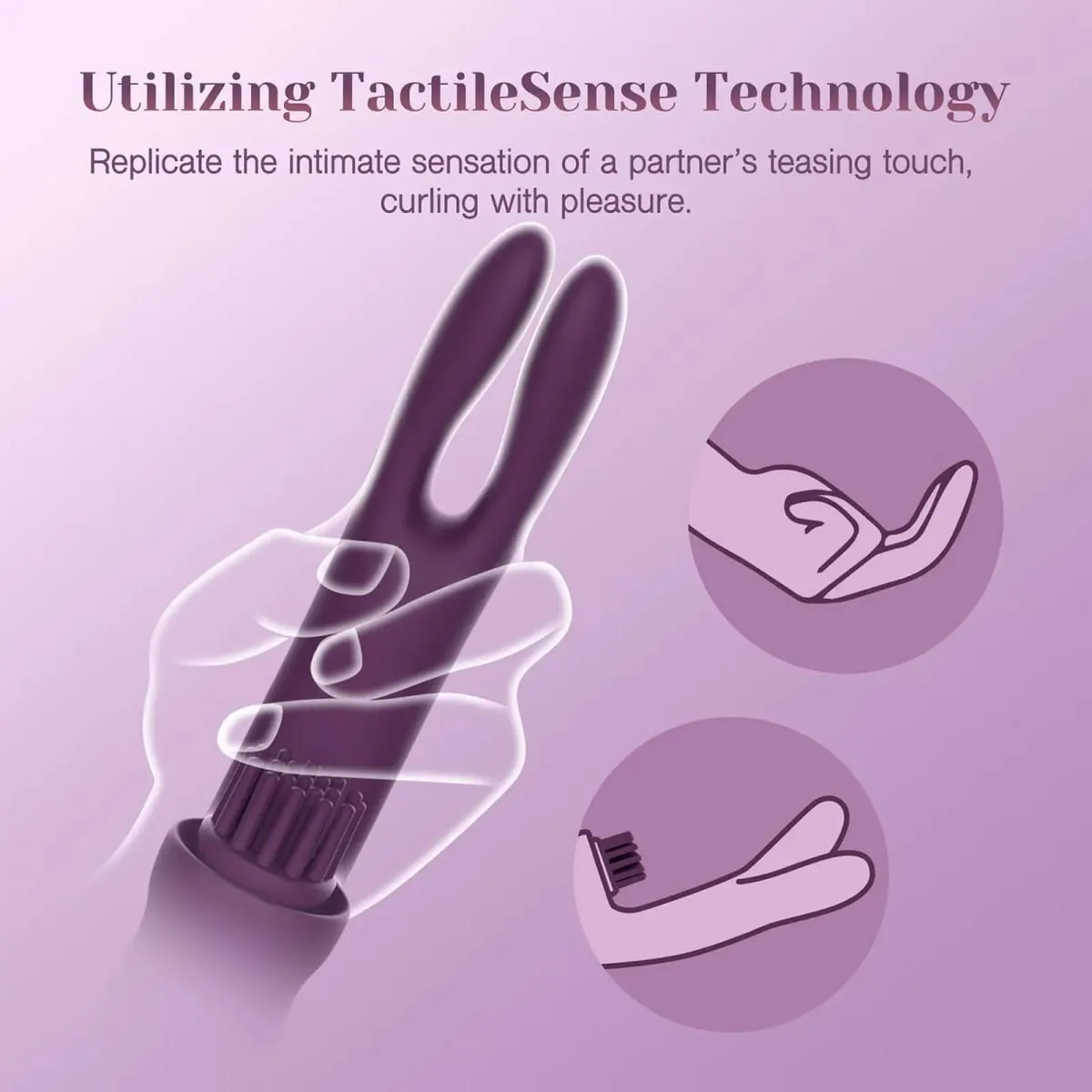 3 IN 1 Come-Hither Clitoral Tickling Rabbit Vibrator 10 Vibration Women Sex Toys for G Spot Clit Nipple Stimulation Masturbation