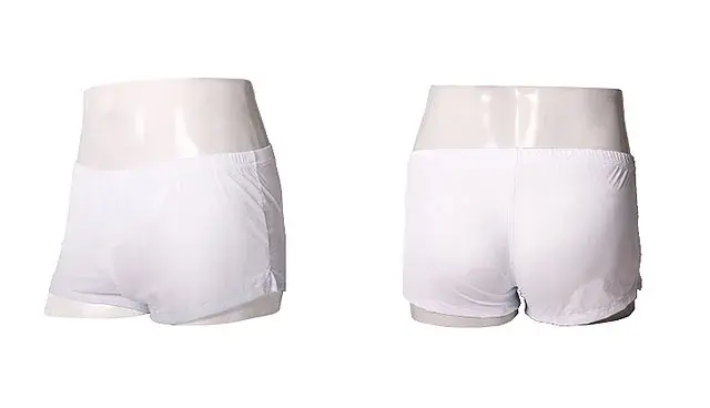 Mens Underwear Ice Silk Boxer Shorts homme Solid Mid-rised U Convex Pouch Underpants Cueca Men's Arrow Pants Plus Size M-XXL