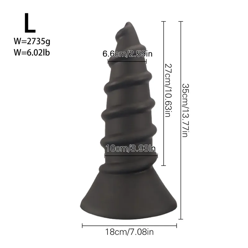 Huge Anal Plug Anal Training Dilator Big Dildo Ass Long Screw Butt Plug Large Gay Sex Toy for Women Men Prostate Massage 18 — image 20