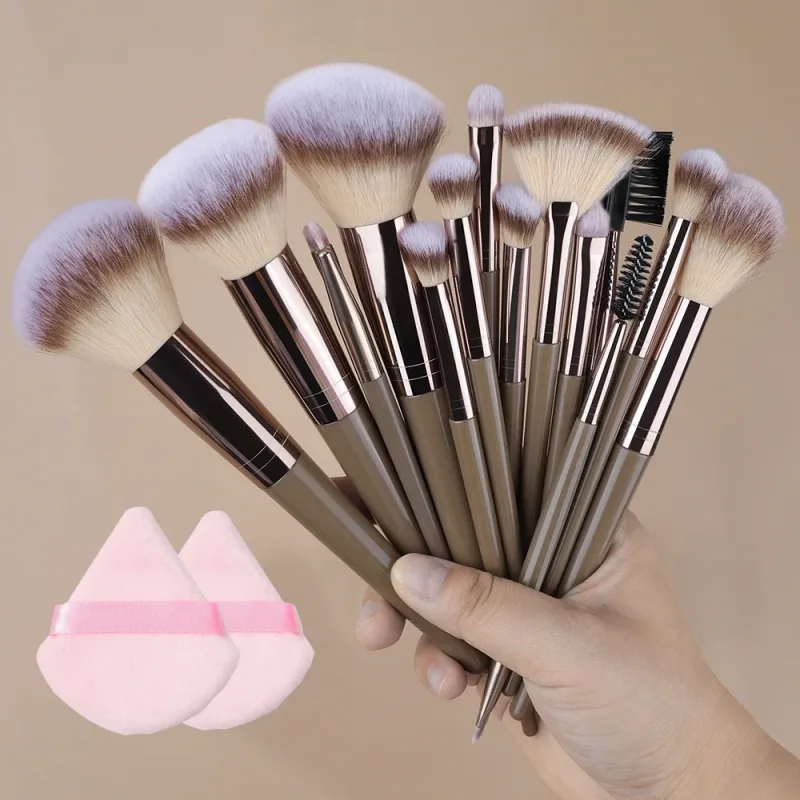 20Pcs Makeup Brushes Set Professional Super soft detail Blush highlighter Foundation Concealer Eyeshadow Brush Women Beauty Tool