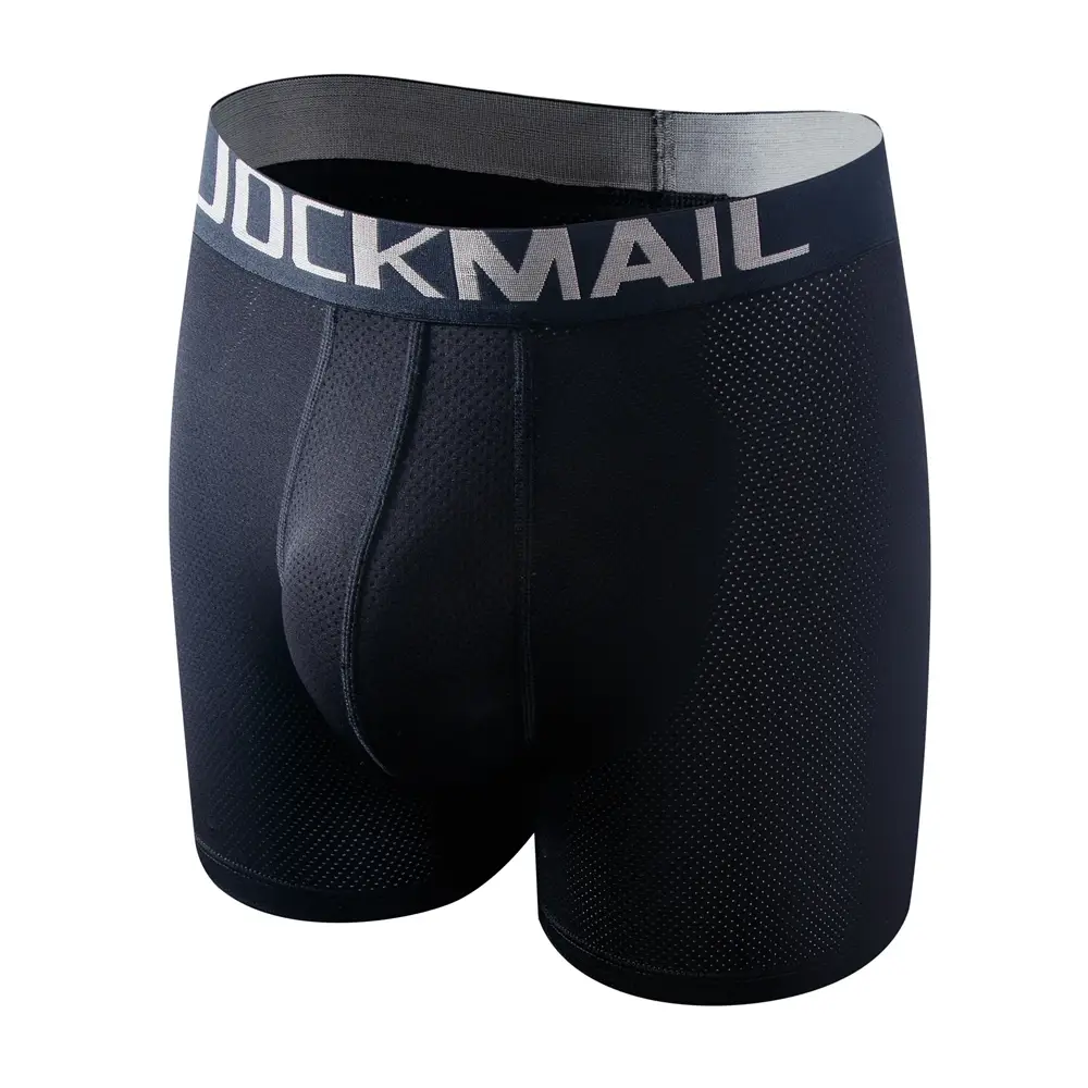 Intimo da uomo sexy Boxer da uomo 3D Custodia a forma di amaca Progettato Pannelli in rete traspirante Boxer da uomo Tronco Mutande maschili