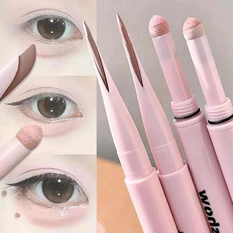 Double-end Lying Silkworm Eyeliner Shadow Highlight Glitter Matte Aegyosal Pen Natural Long Lasting Brightening Cream Eye Makeup — image 2
