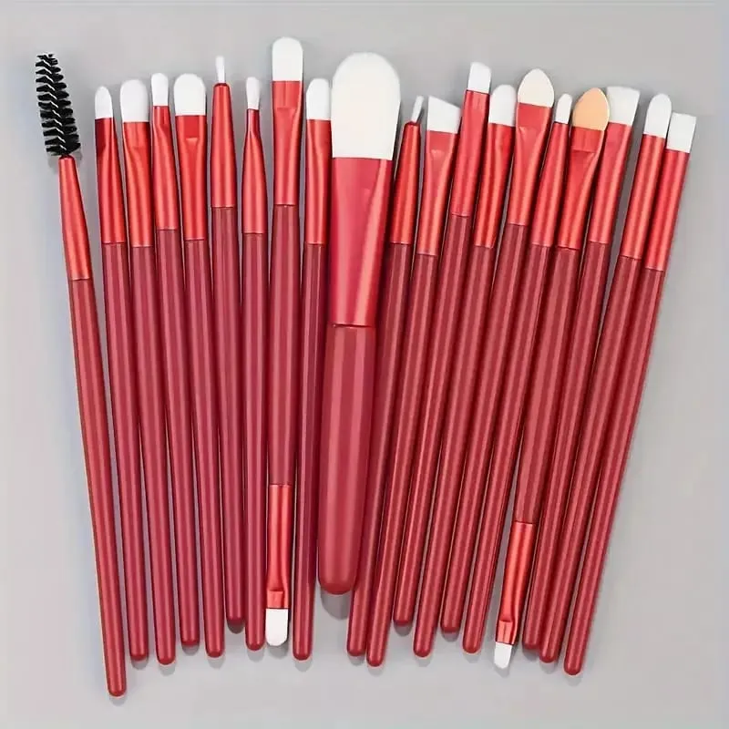 20PCS Makeup Brushes Set for Cosmetics Foundation Blush Powder Eyeshadow Kabuki Blending Brush With Powder Puff Beauty Tools