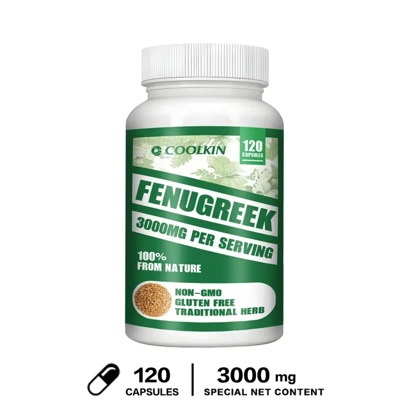 Fenugreek 3000MG - Suitable for Breastfeeding Mothers Breast Development Improved Circulation - Rich in Protein and Vitamins