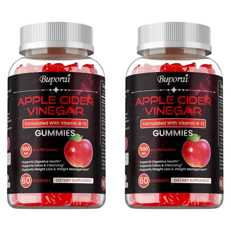 Apple Cider Vinegar Gummies - Promotes Digestive Health Relieves Bloating and Constipation Burns Fat Weight Management