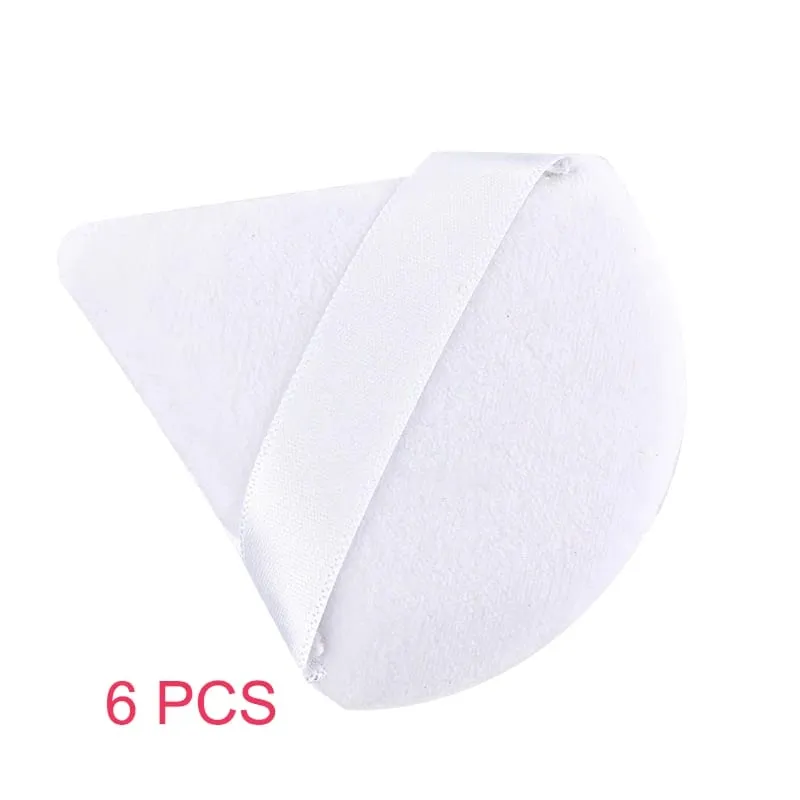 1/2/3/6 PCS Triangle Powder Puff For Loose Powder Cosmetic Foundation Puff Makeup Tool Reusable Sponge Washable Soft Powder Puff — image 14