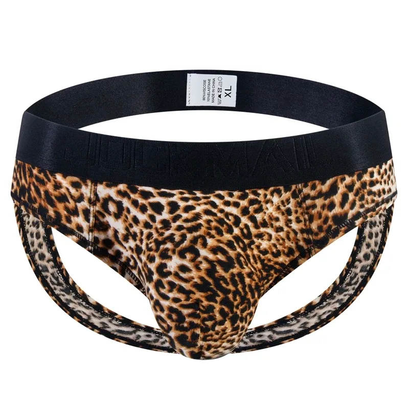Leopard Print Jockstrap Seluar Dalam Seksi Lelaki Bikini Seluar Dalam Slip Hombre Calzoncillos Hombre Kinckers Seluar Lelaki Cuecas Gay