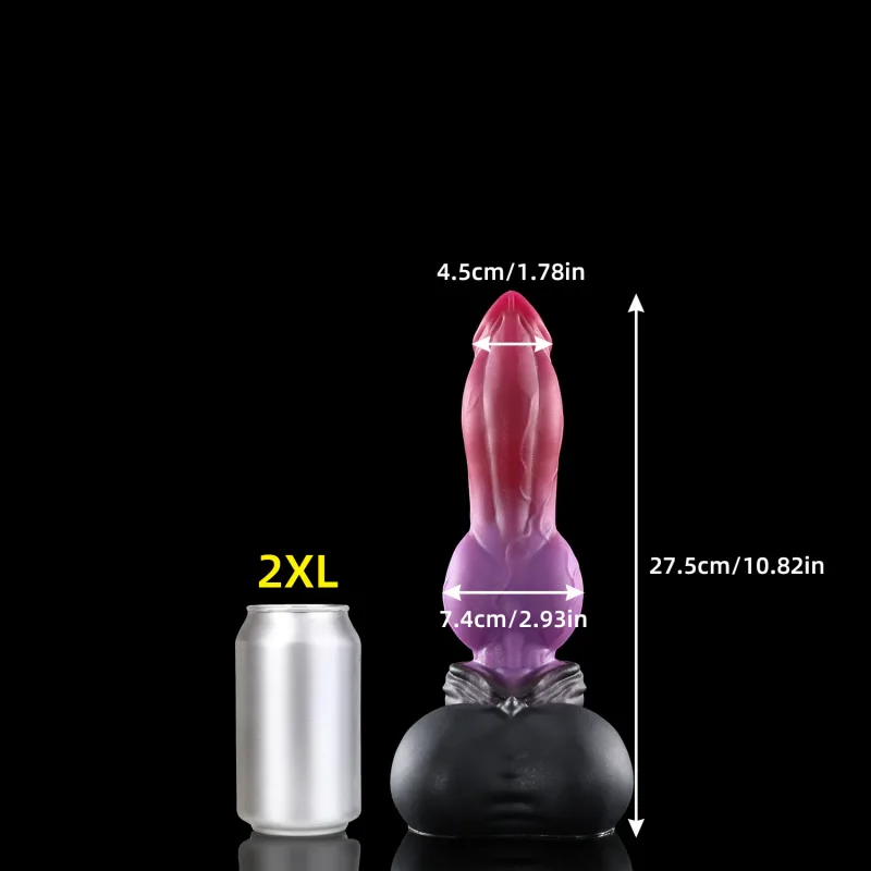 Nothosaur Purplish Red Realistic Huge Anal Plug Butt Plug Animal Fantasy Dildo Massage Anus Dilator Sensual Exploration Sex Toy