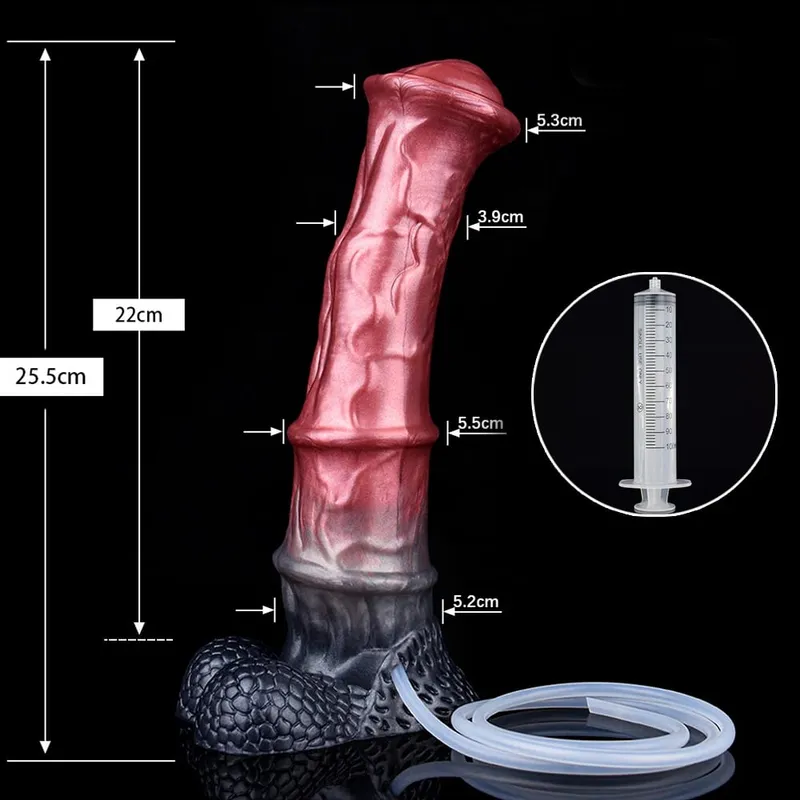 Squirting Horse Anal Dildos Monster Fake Penis G-Spot Stimulator Masturbation Butt Plug Cock Sex Toy For Women Men Flirting