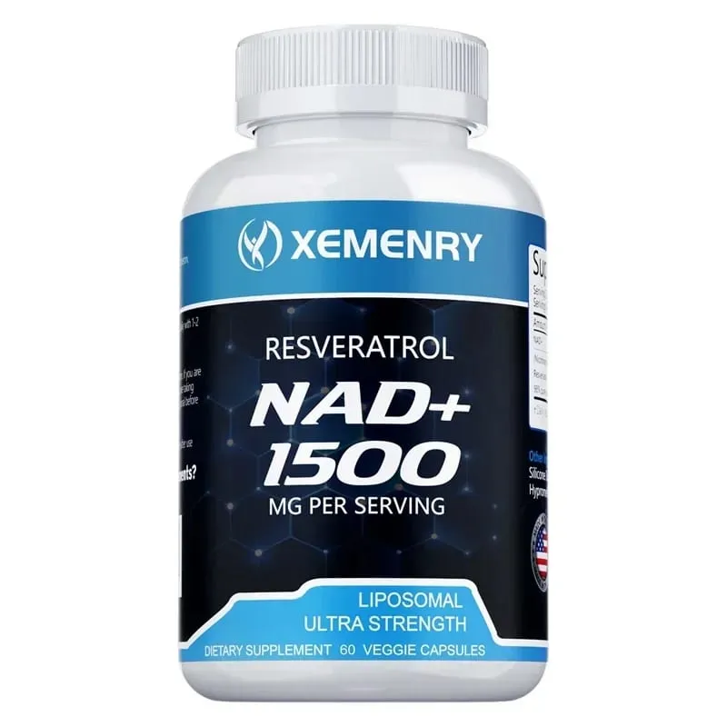 NAD+ and Resveratrol Supplement - Supports Cell Health DNA Repair Improves Natural Energy Cell Metabolism Anti-Aging Support — image 9