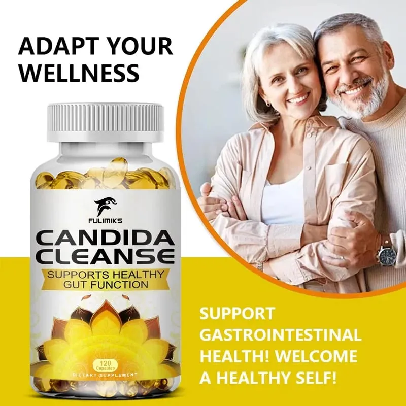 Fulimiks Candida Cleanse - Antioxidant Intestinal Cleansing and Detoxification Promote Digestion & Metabolism - 120 Capsules