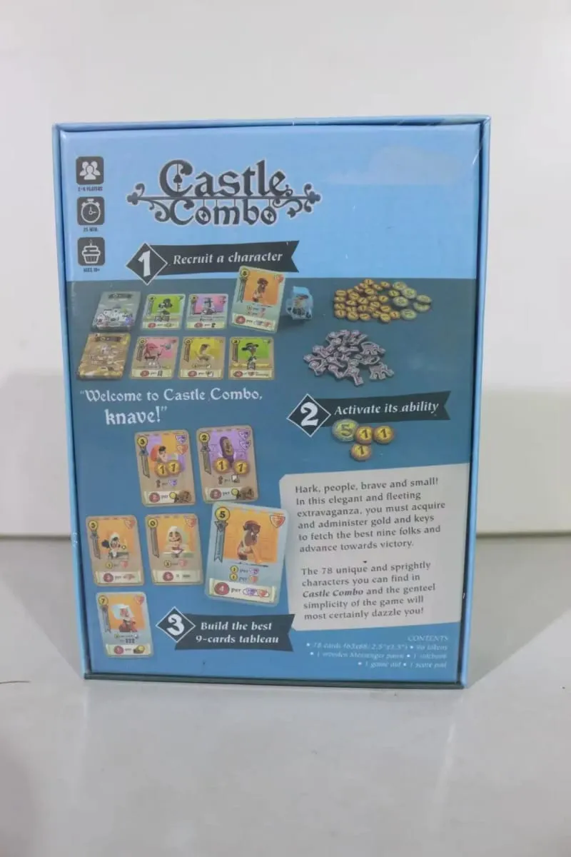 2026 New Castle Combo Strategy Board Game Medieval Table Game with Instant Effects Endgame Bonuses for 2-5 Players Family Games