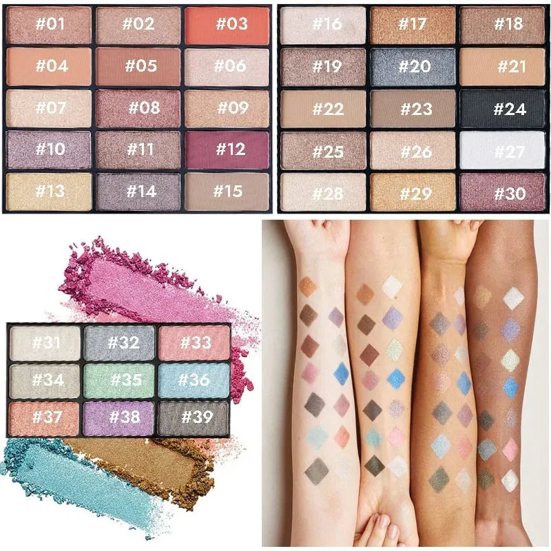 All in One Makeup Palette Set Combination of Eyeshadow Lip Gloss Lipstick Blush Highlight Powder in Compact Kit — image 3