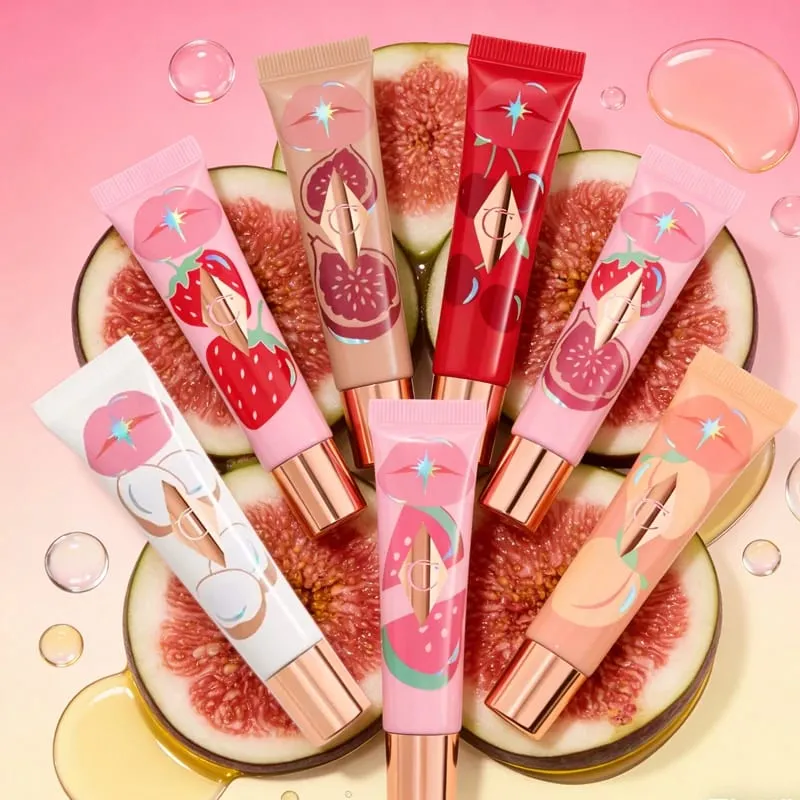 Charlotte Tilbury CT Makeup Sæt Highlighters Lip Blam 4 Farve Øjenskygge Palette Lip Gloss Lip Blam Sæt Pude Talk Langvarig