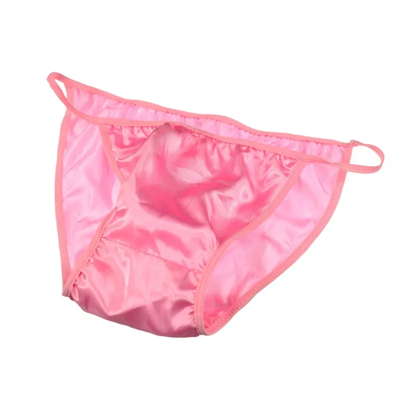 Hot sexy lage taille mannen gladde nylon onderbroek slipje slips ondergoed 1090