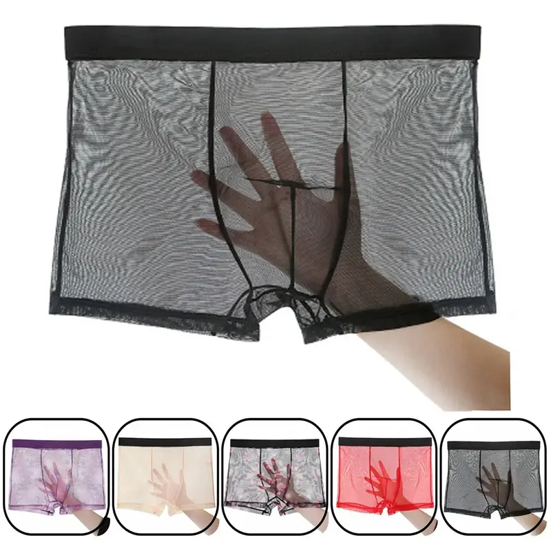 Seluar Dalam Lelaki Lelaki Seluar Dalam Lelaki Ultra Nipis Lutsinar Seluar Dalam Lelaki Seluar Jaring Homme Seluar Dalam Boxer Seluar Dalam Lelaki Selesa