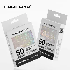 Obal na holografické karty 65,5 × 90 mm Barevný průhledný chránič karty pro TCG standardní/japonský obal na karty
