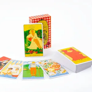 78 kort The Pasta Tarot Cards English Visions Divination Edition Deck Board Playing Games