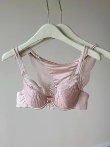 Half Cup Σετ Εσώρουχα Γυναικεία Thin Cup Push Up Μαλακό εσώρουχο σουτιέν Μικρό στήθος Στήριγμα στο πλάι Anti Sag Εσώρουχα 32-38