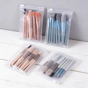 Kit di pennelli per trucco da 8 pezzi da viaggio - Pennelli per contorno ombretti, fard per capelli morbidi Strumenti di bellezza professionali