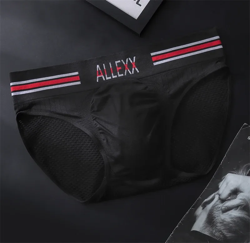 Nen's Unterwäsche Brief breite Taille cuecas masculino sexys toy men cueca mesh sissy lencerías muy hot U convex calzoncillos hombre