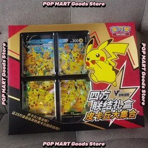 In Voorraad 100% Originele Pokemon Ptcg Kaart Kwartet Koppeling V-Union Geschenkdozen Pikachu Grote Verzamelen Moru Baker Mew -Twee Ptcg Doos