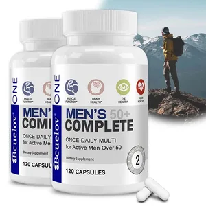 Hochwirksame Super-Multivitamin-Formel für Männer ab 50 für die Gesundheit von Gehirn, Augen und Herz, Vitamine A, C, D, E, K, B1 bis B12, glutenfrei