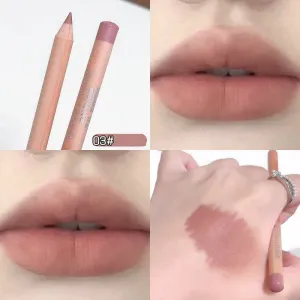 Creion de buze, roz trandafir, creion de buze, mat, de lungă durată, creion, stâlp de lemn, creion de buze maro nud, ruj, machiaj pentru contur buzelor