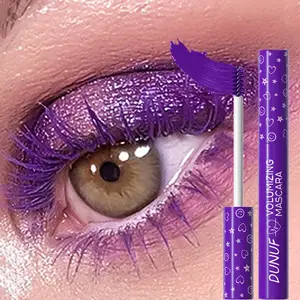Makukulay na pilikmata Mascara 5D Silk Fiber Volume Curling Lengthening Eyelashes Extension Purple Blue White Waterproof Eye Makeup