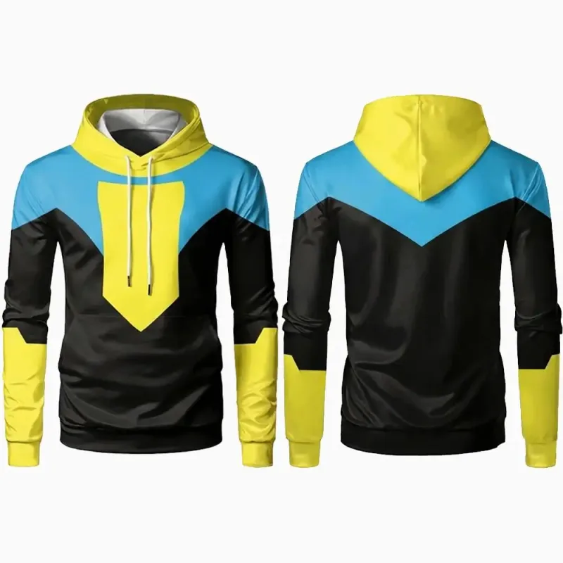 2026 Nuovo Invincibile 3D Stampa Felpa con cappuccio Sottile Mark Grayson Cosplay Abbigliamento sportivo da uomo e da donna Regalo di moda a maniche lunghe Top