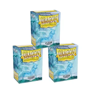 100 ชิ้น/กล่องขนาดมาตรฐาน Dragon Shield ใหม่แขน 63x88 มิลลิเมตร Clear Matting การ์ดสำหรับ MTG/PKM กระดานการ์ดเกมแขน
