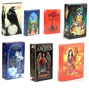 600styles kad tarot Lenormand Star foxfire angels oracle cards permainan papan dek oracle witch-A