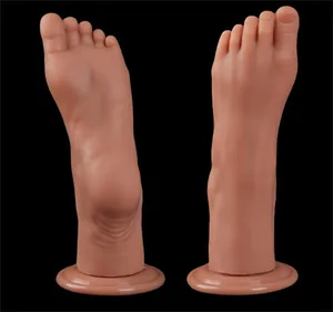 Feet Style Anal Plug Big Silikon Ass ButtPlug Deep Masturbator Dildo Dilator Stimulator Anal Dildo Sexleketøy for voksne for kvinner 성인용품