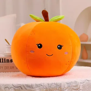 ZU Super Soft หมอน Plush น่ารักผลไม้กีวี Apple สีส้มและผัก Pea Chili ตุ๊กตาของเล่นโซฟาตกแต่งบ้านเบาะสำหรับสาว