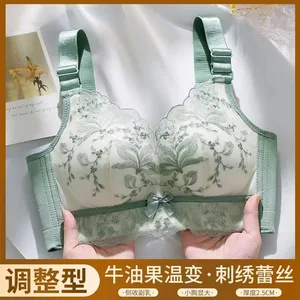 섹시한 레이스 브래지어는 부드러운 브래지어를 밀어 작은 유방 수집 방지 처진 레이스 여성 속옷 조절 란제리