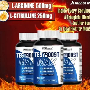 100 tablet Suplemen Lelaki dengan L-arginine L-citrulline Stamina & Tenaga Vegan | Kapal Bijaksana
