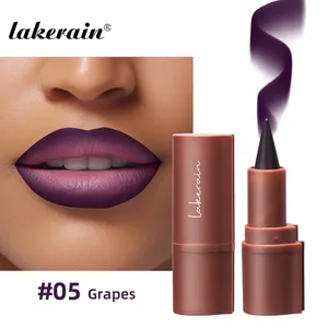 Lakerain Lip Liner Mat Sort Brun Velvet Lipstick Vandtæt Ikke Sticky Contouring Tint Lipliner Crayon Lip Makeup