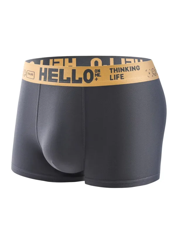 4 pièces/ensemble aléatoire sous-vêtements pour hommes mode à la mode confortable doux hommes Boxer slips mince coupe ample athloisir pantalons pour hommes