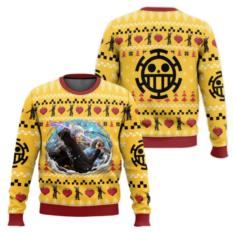 Giả Tưởng Máy Cưa Lễ Hội Giáng Sinh Unisex Áo Len Ông Già Noel Áo Len 3D Áo Len Thu Đông Quần Áo Cao Cấp